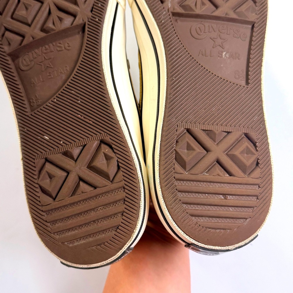 Converse Chuck 70 Low Top Sneaker Mens 8.5 Wos 10.5 Mustard Yellow Canvas Skater - Picture 5 of 12